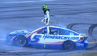Yellow line debate divides NASCAR fans after Talladega Cup finish