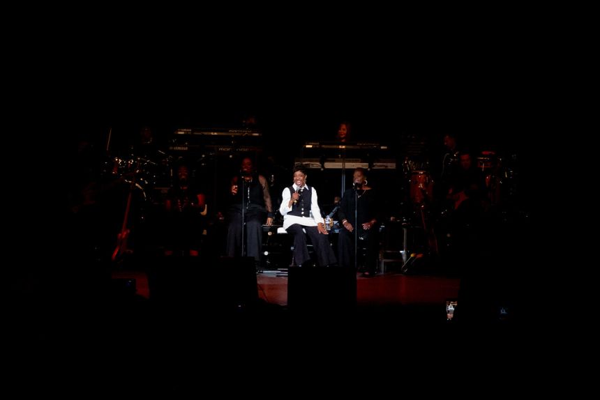 Knight, seen here on stage in August 2026, has two performances scheduled in November, despite releasing a statement saying she was pulling back from performing.