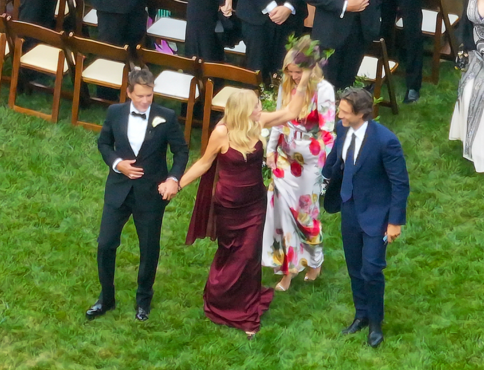 Rob Lowe, Gwyneth Paltrow, Cameron Diaz, and Adam Levine attending Matthew Lowe's wedding in Santa Barbara.
