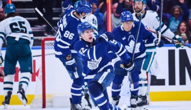 McKenna scores game-winner to lift Leafs over Sharks, snap three-game skid