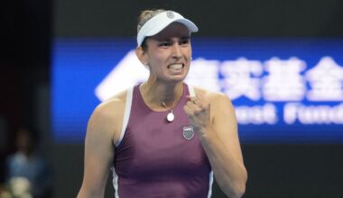 Mertens beats Swiatek to set up semifinal against Zheng Qinwen at China Open