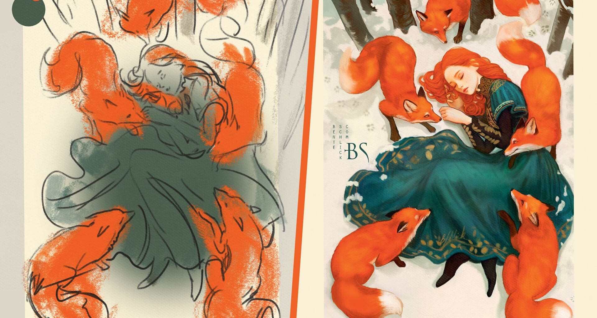 "I don’t have a plan for what I want to create": Bente Schlick on the feeling and spontaneity in her fantasy illustrations