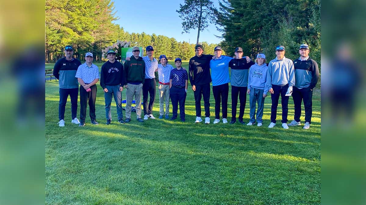 Young Manitoulin Secondary School Mustangs boy’s golf team advances to Northern championships