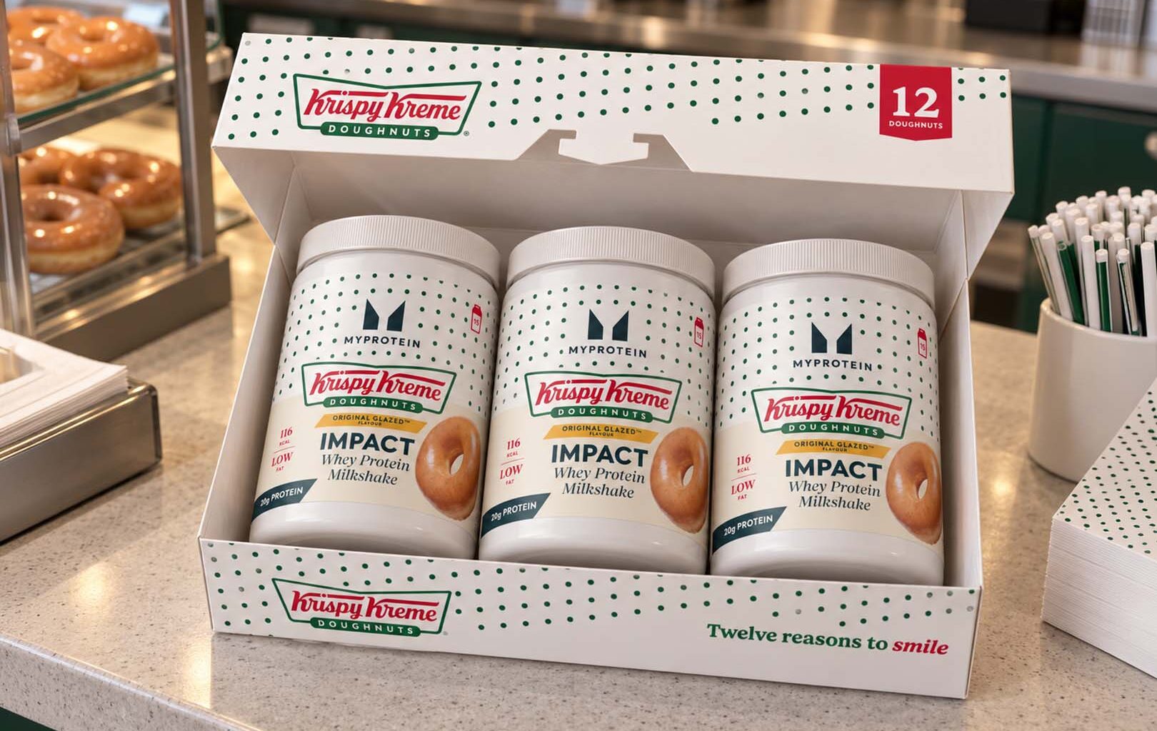 Myprotein and Krispy Kreme create Original Glazed protein