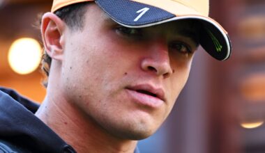 Lando Norris of Great Britain and McLaren arrives in the Paddock prior to the F1 Grand Prix of Azerbaijan at Baku City Circuit on September 26, 2026 in Baku, Azerbaijan. (Photo by Sam Bagnall/Sutton Images for McLaren)