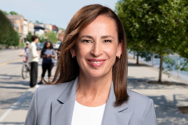 Head and shoulders shot of woman.