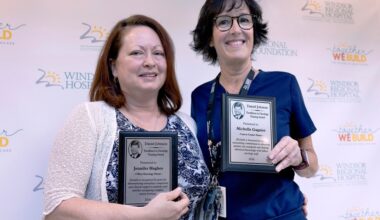 Two oncology nurses honoured for contribution to health care