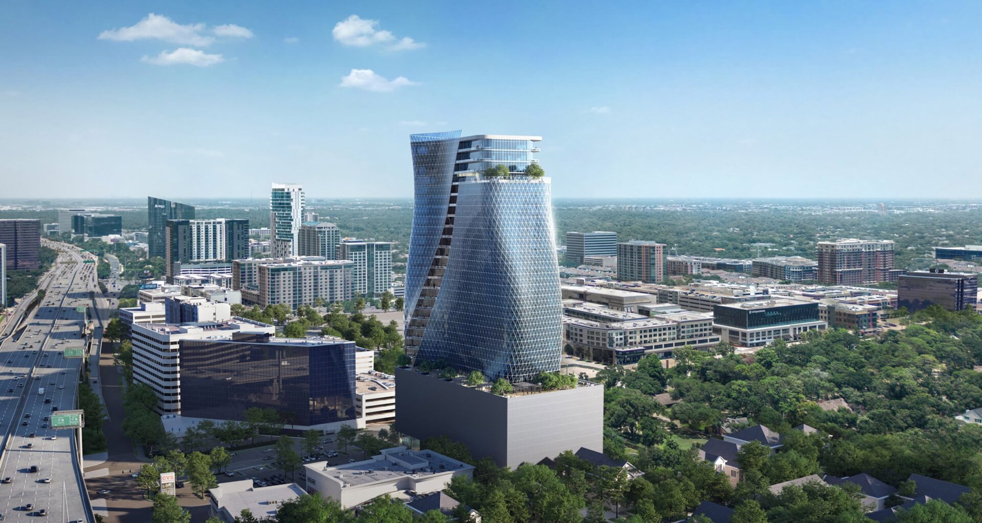STG Design unveils design for "sinuous" Houston skyscraper