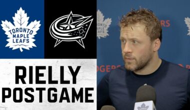 Morgan Rielly | Post game at Columbus Blue Jackets | October 20, 2026