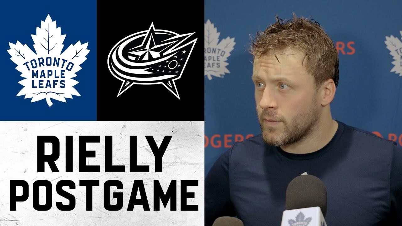 Morgan Rielly | Post game at Columbus Blue Jackets | October 20, 2026