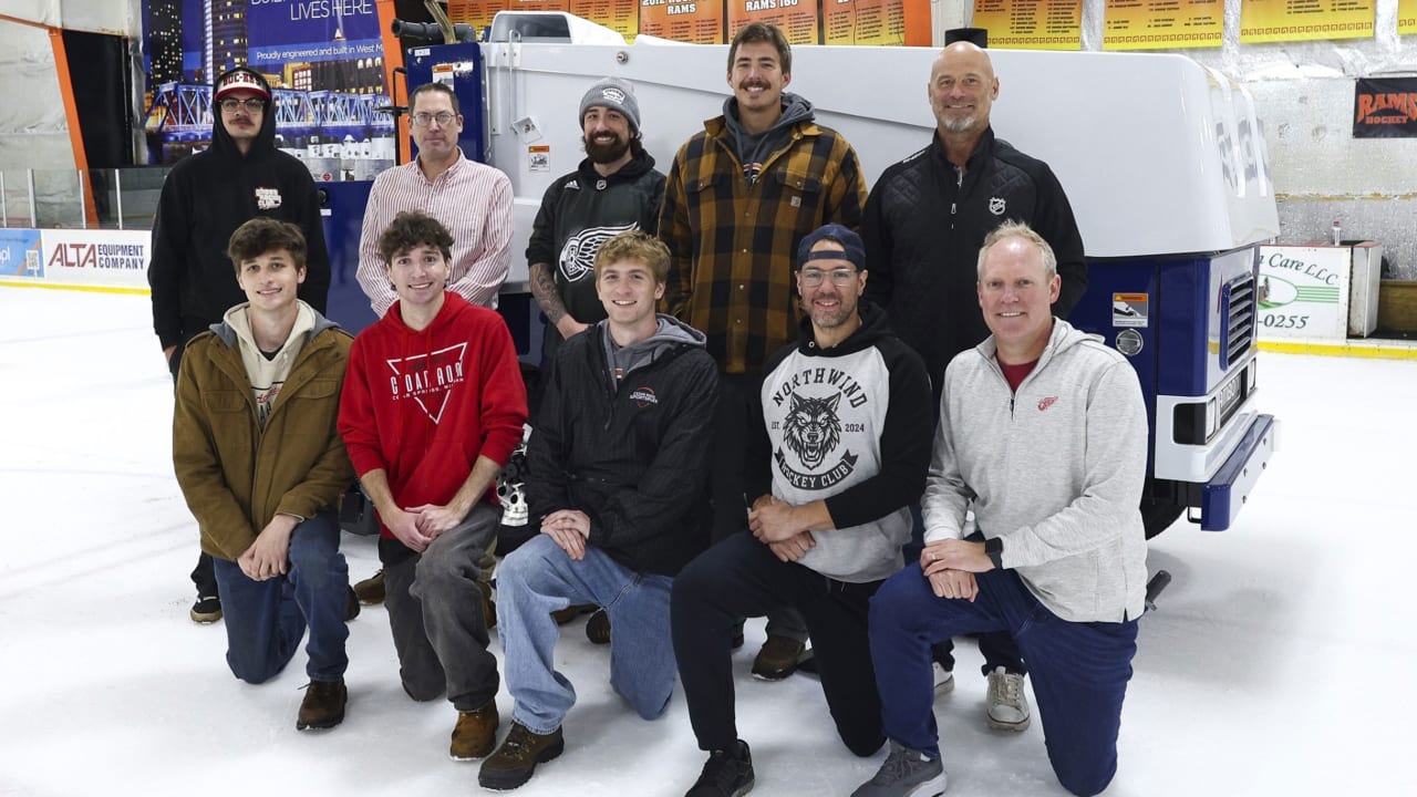NHL/NHLPA Industry Growth Fund, Red Wings donate Zamboni to Michigan rink