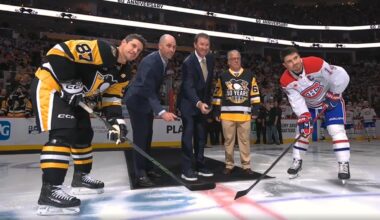 Lemieux takes part in Penguins 60th anniversary ceremony