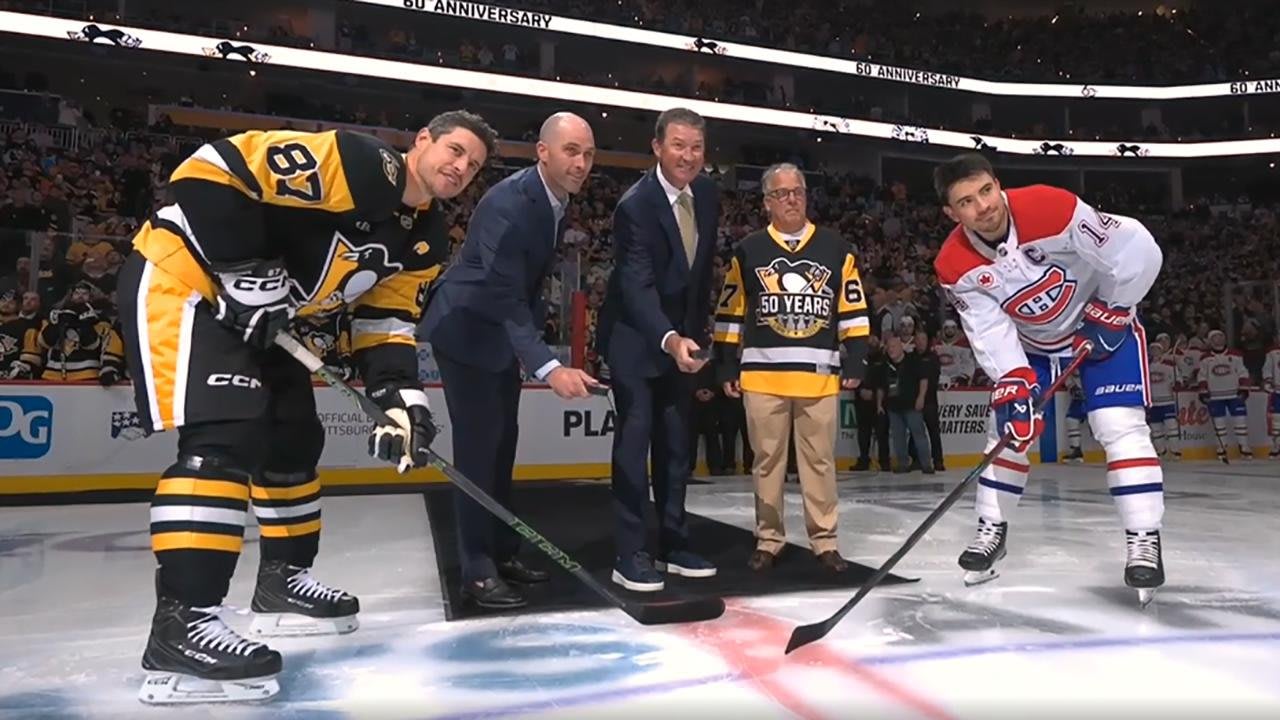 Lemieux takes part in Penguins 60th anniversary ceremony