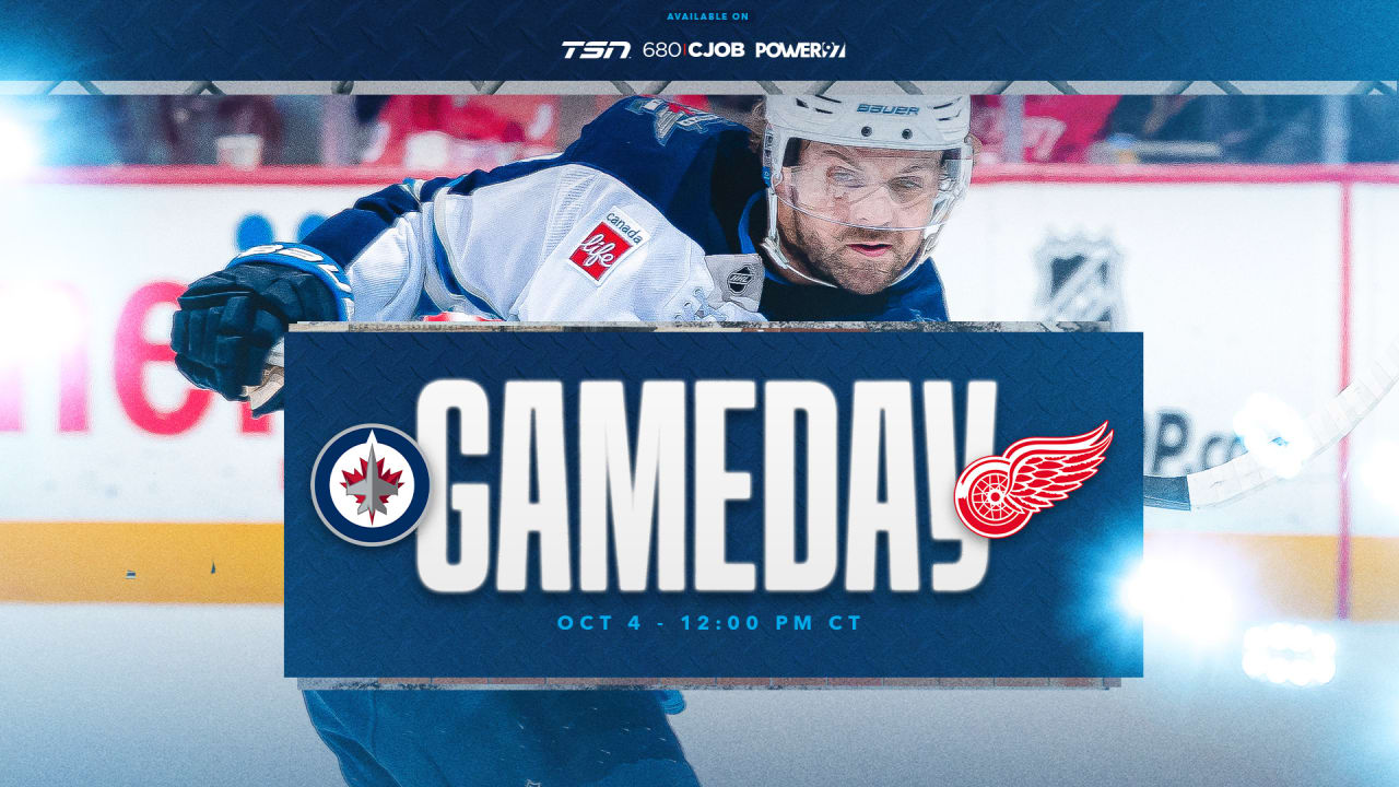 Game Information: October 4 Winnipeg Jets at Detroit Red WIngs