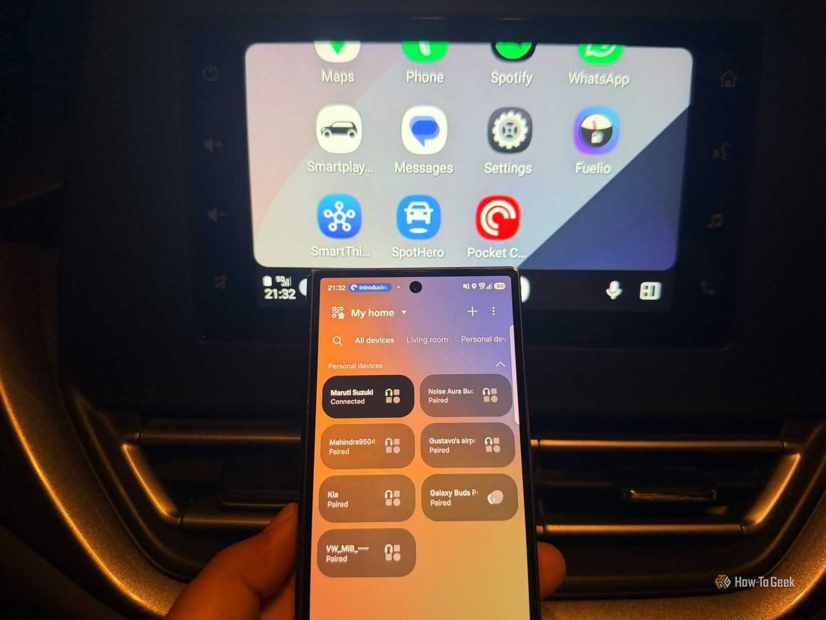 Samsung SmartThings on Android Auto