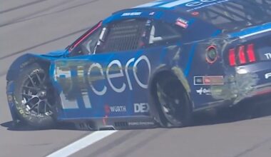 Josh Berry on Las Vegas practice crash: 'It's a shame to be that slow and blow a tire'