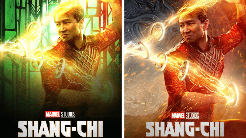Shang-Chi poster vs Countdown to Doomsday version.