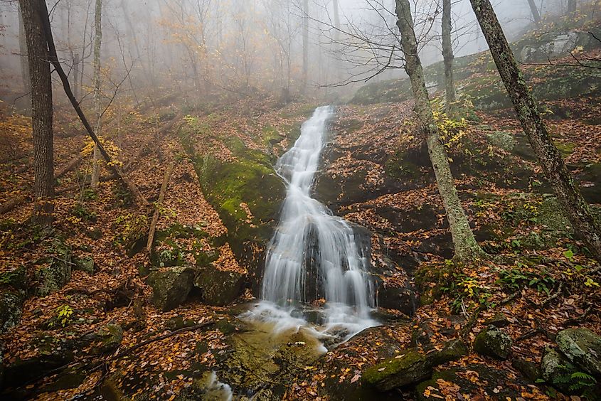 Crabtree Falls in the George Washington National Forest, Virginia.