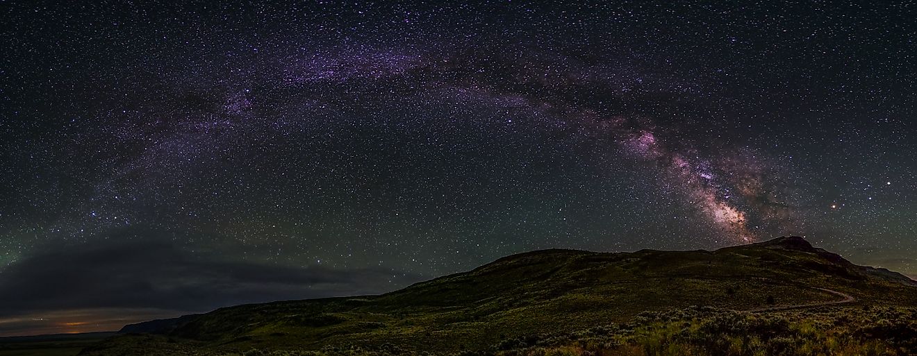 The American Mountains With The Darkest Night Skies