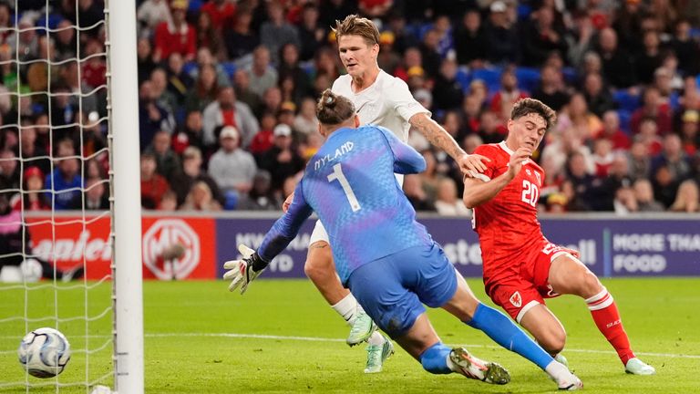 Dan James equalised for Wales before half-time