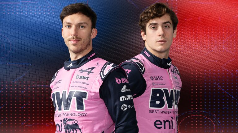 Alpine's Pierre Gasly and Franco Colapinto