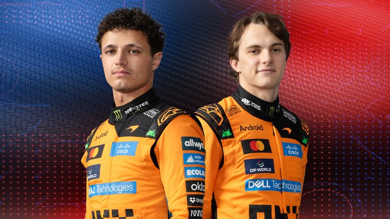 McLaren's Lando Norris and Oscar Piastri