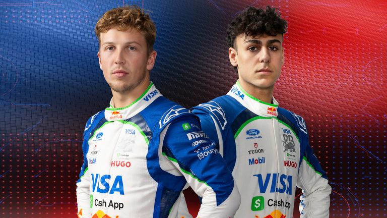 Racing Bulls' Liam Lawson and Arvid Lindblad