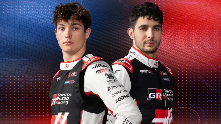 Haas' Oliver Bearman and Esteban Ocon