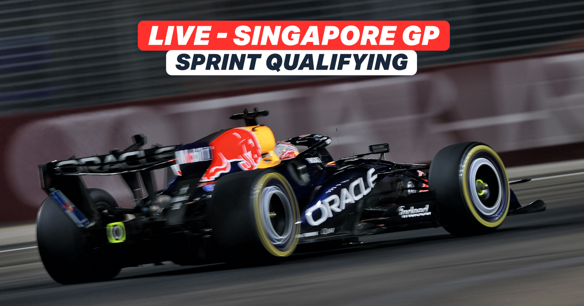 LIVE: Reaction as Verstappen takes Singapore Sprint pole but facing stewards' investigation