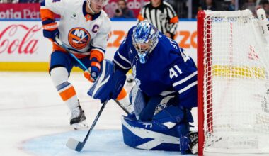 Steady Stolarz leads new-look Maple Leafs to first victory