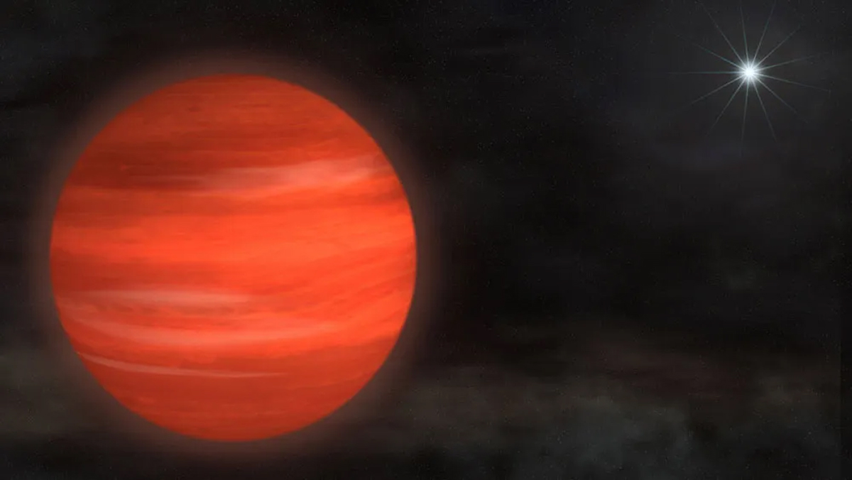 Artist's impression of a super Jupiter exoplanet. Credit: NASA's Goddard Space Flight Center/S. Wiessinger