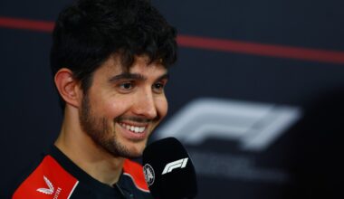 Esteban Ocon of France and Haas F1 speaks in the Drivers Press Conference during previews ahead of the F1 Grand Prix of Singapore at Marina Bay Street Circuit on October 08, 2026 in Singapore, Singapore. (Photo by Joe Portlock/Getty Images for Haas)