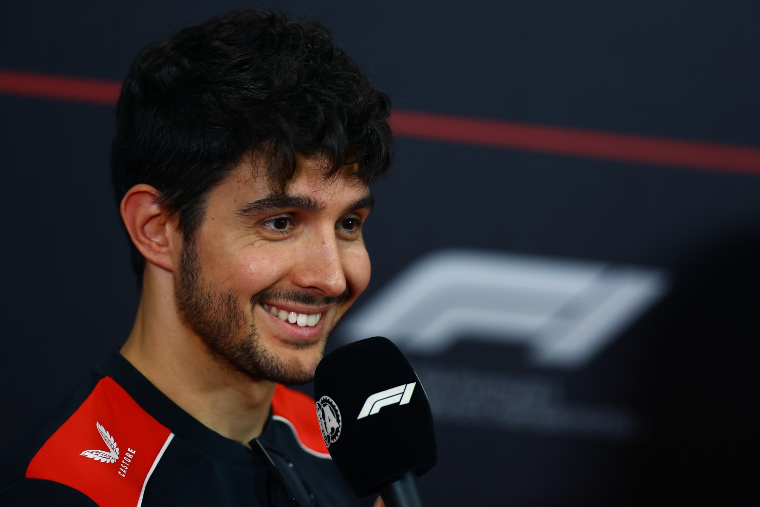 Esteban Ocon of France and Haas F1 speaks in the Drivers Press Conference during previews ahead of the F1 Grand Prix of Singapore at Marina Bay Street Circuit on October 08, 2026 in Singapore, Singapore. (Photo by Joe Portlock/Getty Images for Haas)