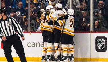 Peterka's OT goal caps Bruins late comeback against Jets