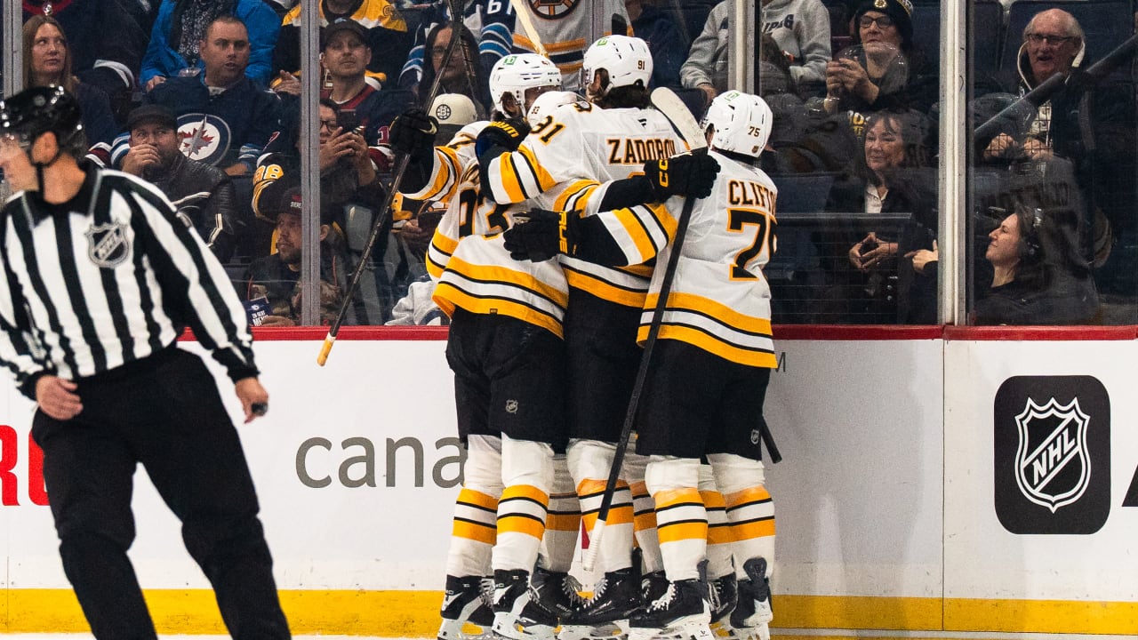 Peterka's OT goal caps Bruins late comeback against Jets