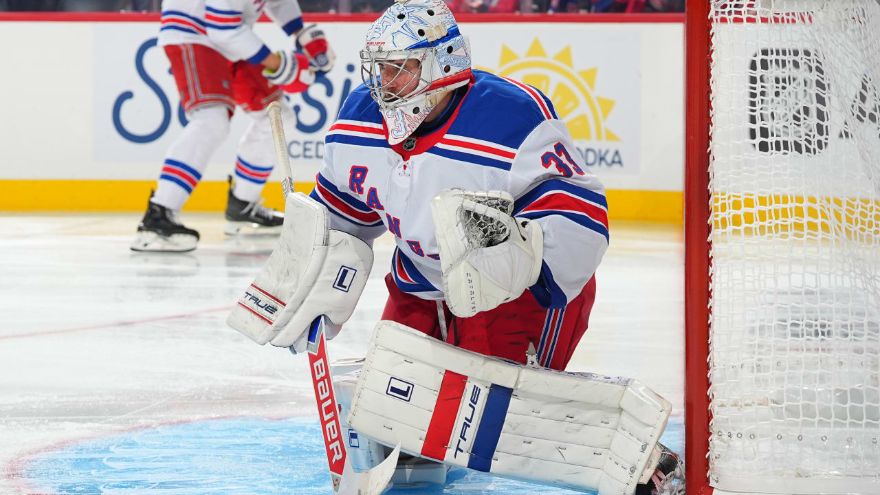 Garand gets first NHL shutout, Rangers blank Red Wings
