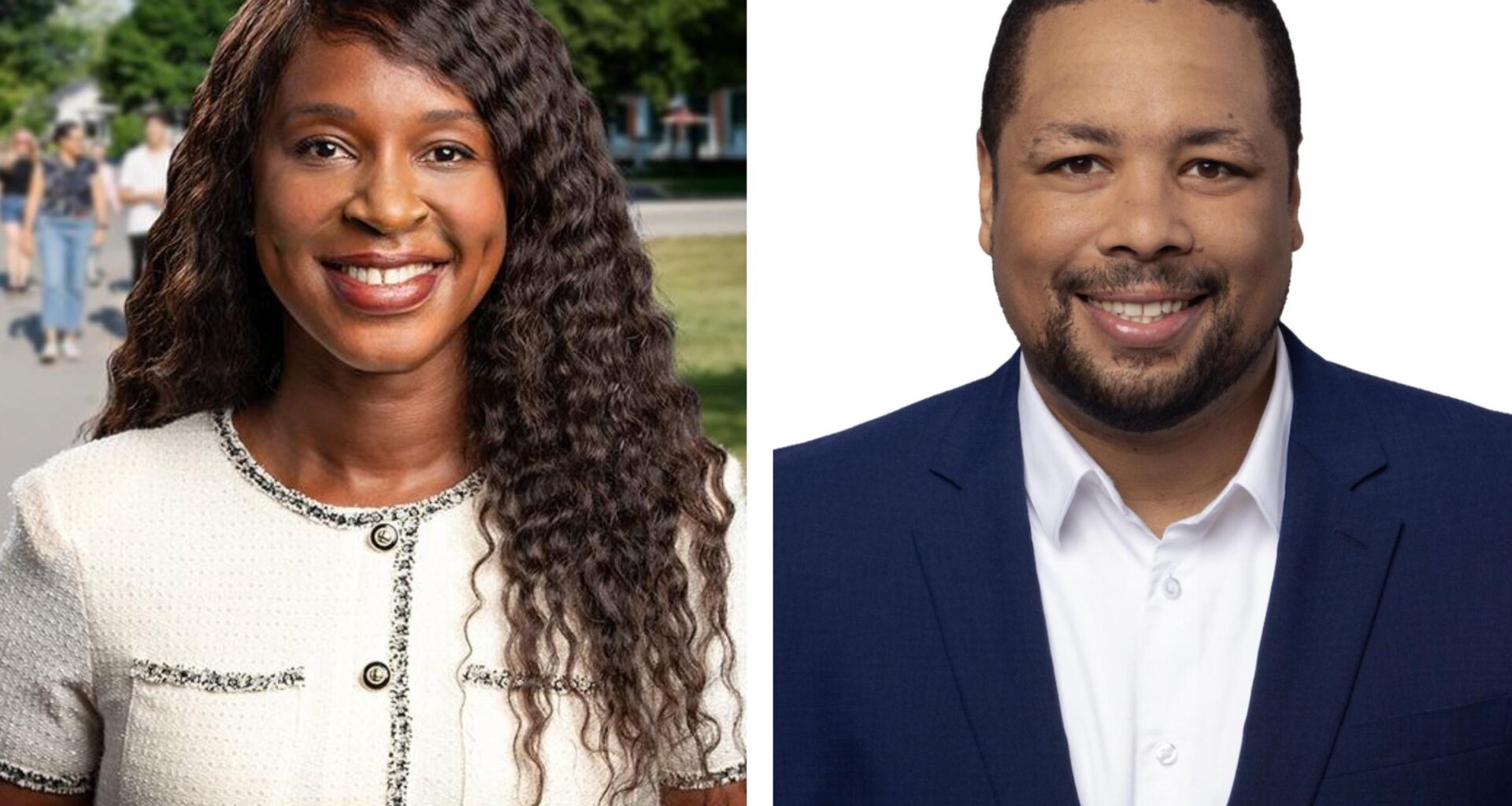 Two candidate headshots