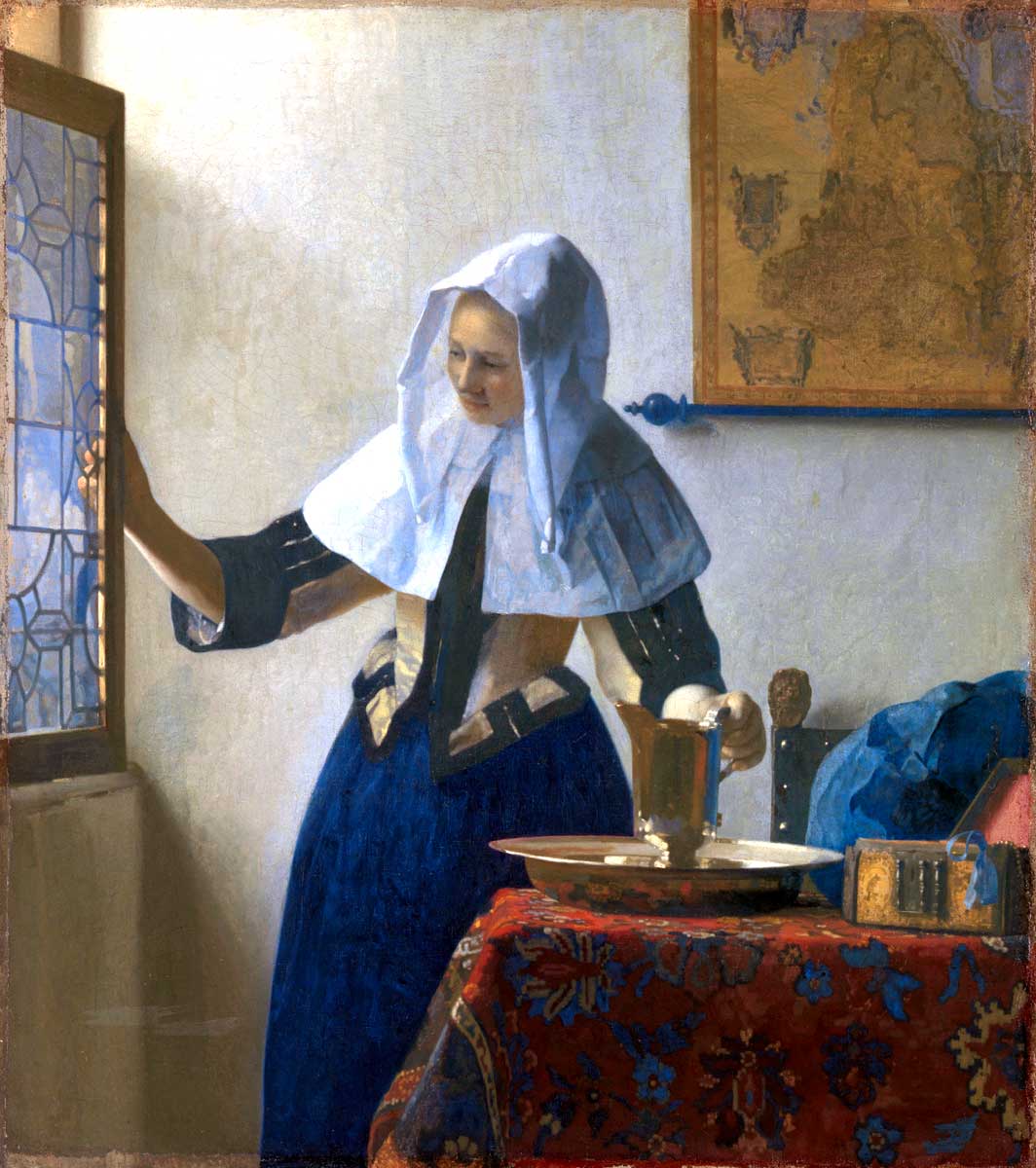 vermeer lady with pitcher