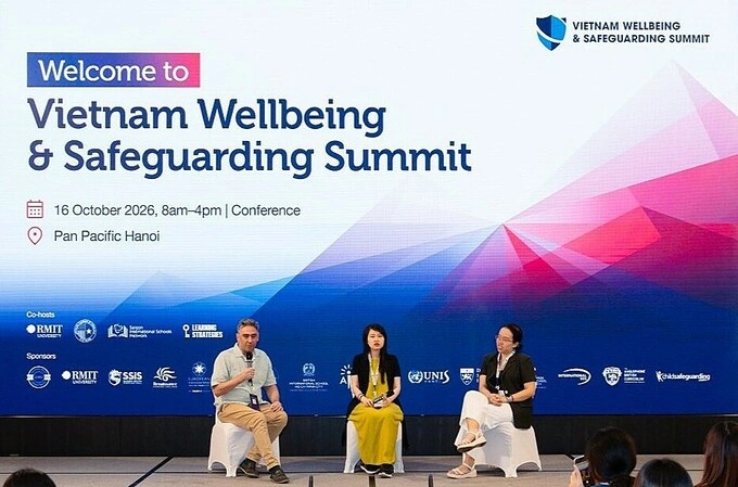 Experts shared insights during a panel discussion at the Vietnam Wellbeing & Safeguarding Summit 2026 in Hanoi. Photo courtesy of RMIT