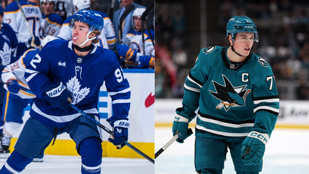 McKenna to face Celebrini for first time in NHL when Maple Leafs host Sharks