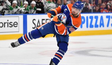 Oilers' Walman out, Hallander in against Sharks