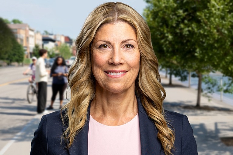 Head and shoulders shot of woman.