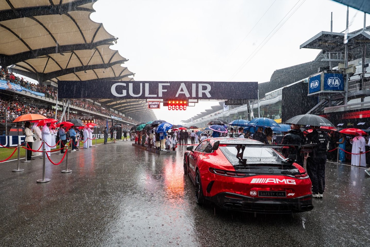 F1 Bahrain GP in Malaysia start delayed as thunderstorms hit Sepang