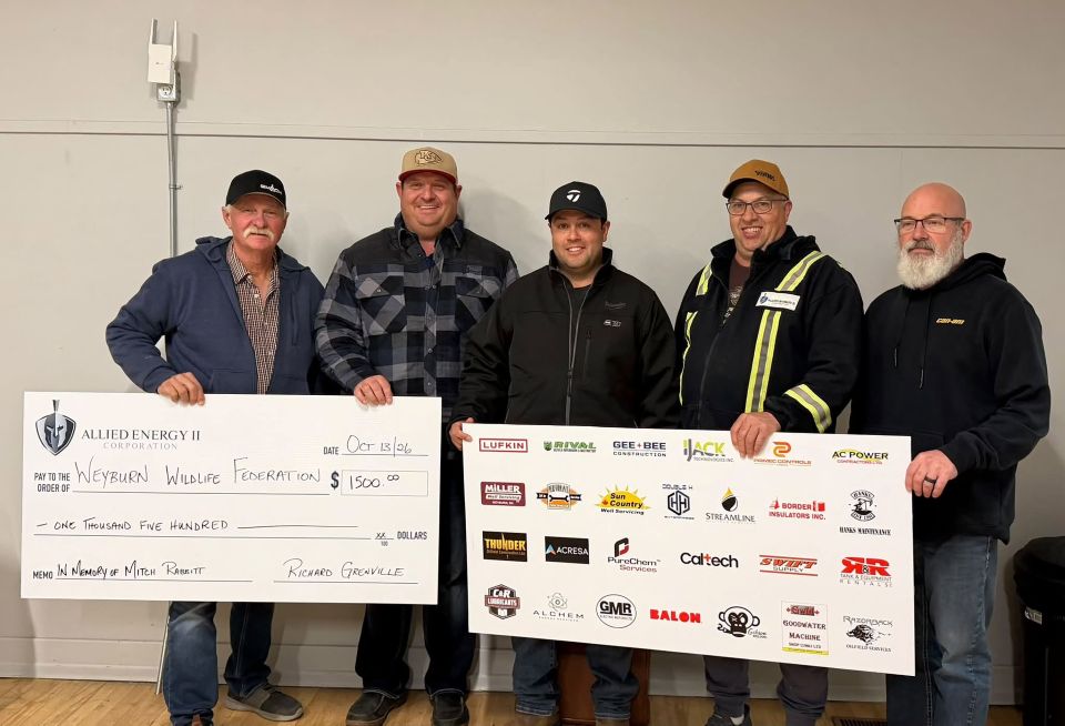 Weyburn, Radville, Estevan wildlife groups receive donations in Rabbitt's memory - DiscoverWeyburn.com
