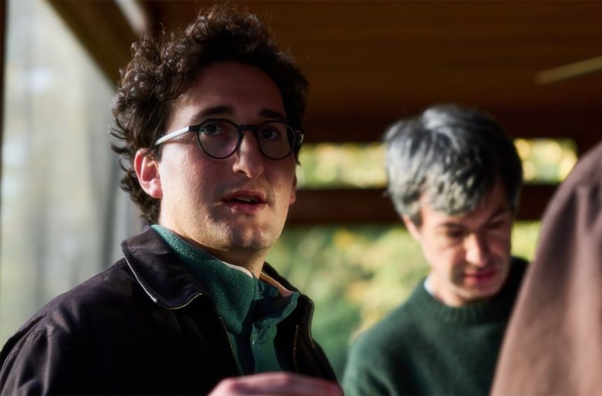Oppenheim and Fielder on the set of “You Can See Everything.