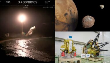 Japan launches historic MMX sample-return mission to Mars' moon Phobos (video)