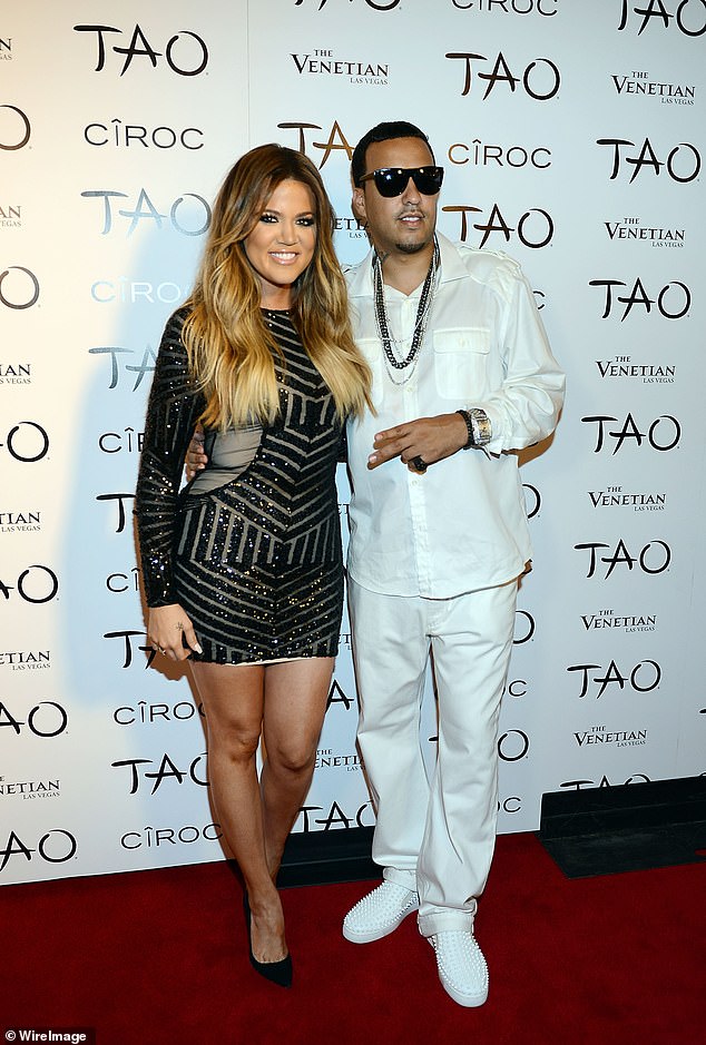 Khloé Kardashian and French Montana pictured at her 30th birthday party at TAO Nightclub on July 4, 2014 in Las Vegas