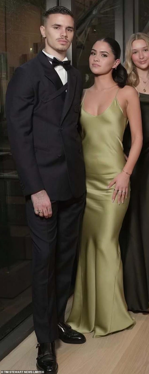DJ Kim Turnbull (pictured right) wore a flowing Victoria Beckham dress to David's 50th birthday bash - perhaps a lifestyle remix too far