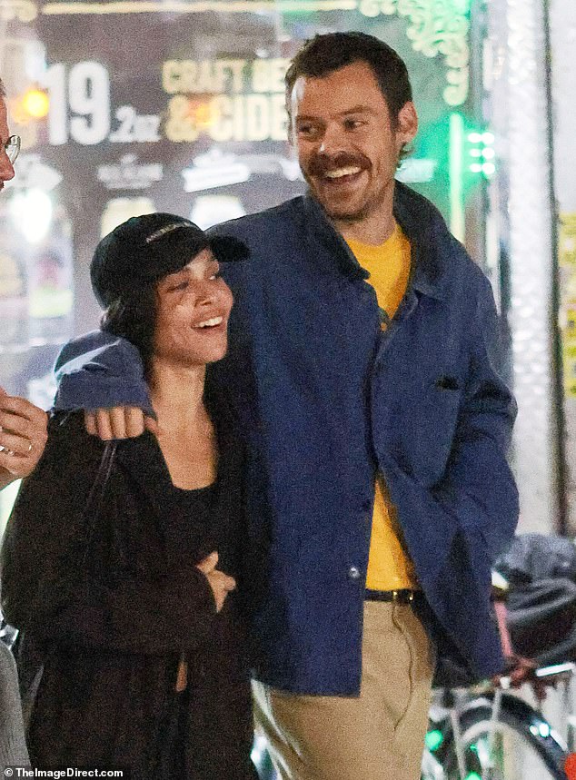 Harry and Zoë are seen during another romantic outing in NYC last week