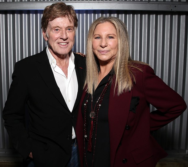 Streisand joined the chorus of friends, fans and colleagues who delivered gushing encomiums to Redford last week after his passing; the pair are pictured in 2015